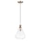 Maxim Lighting Abbott 1-Light 12.5" Wide Weathered Oak / Antique Brass Pendant Light 10101CLWOAB - alternate 1